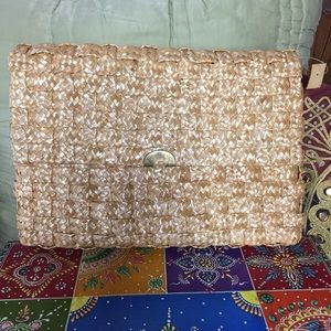 80s Basket Weave Clutch